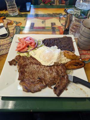 Casado w/ Rib Eye Steak ($17)