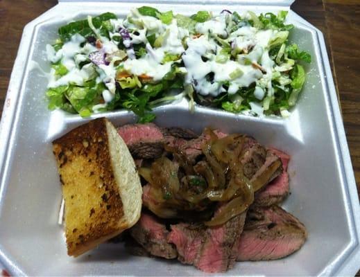 Steak Plate: Medium Rare, All Toss