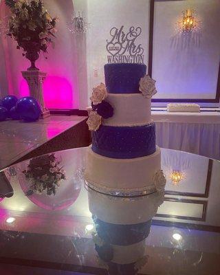 Four tier wedding cake