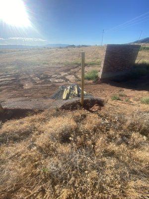 Bray and Company commits crimes against homeowner. Cuts their fence down