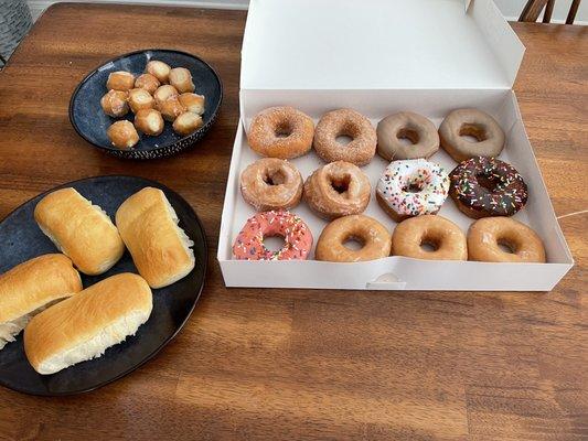 Donuts, kolaches & donut holes.