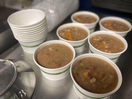 Our soup selection varies.