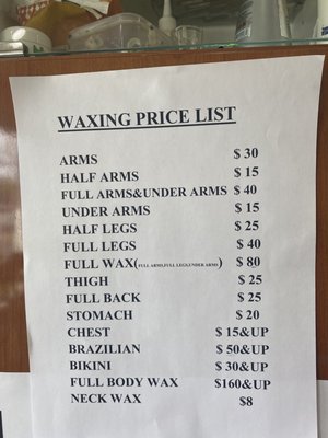 Wax Prices