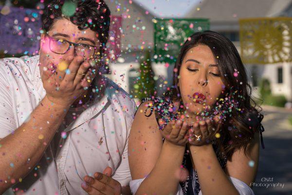 Engagement session picture for Bride and Groom.