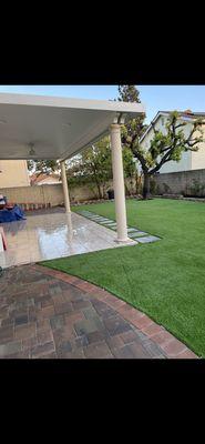 Pavers, tile, artificial turf