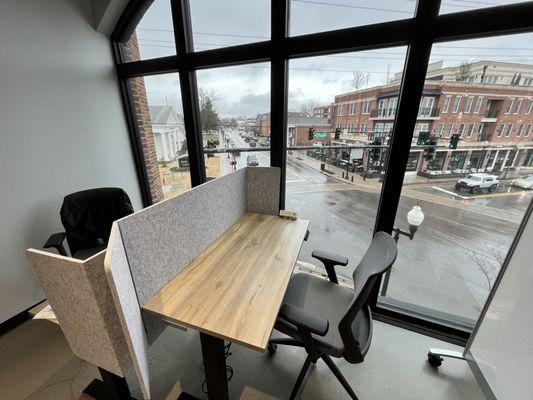 Desks Overlooking Main Street