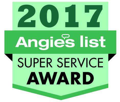 2017 SUPER SERVICE AWARD WINNER!  ANGIE'S LIST