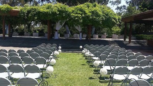 Wedding ceremony area