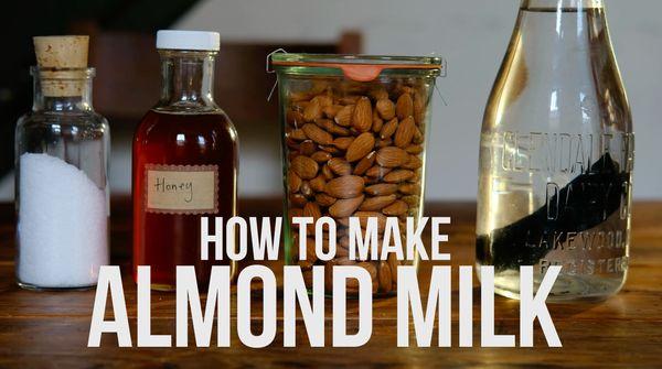 A short little DIY film on almond milk