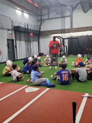 Doc Gooden baseball clinic for kids