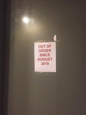 Don't be fooled- they keep removing the out of order signs on the elevator but the good people will not have it!