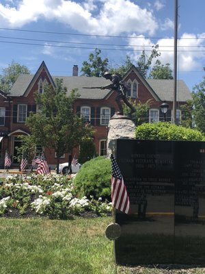 Outside courthouse