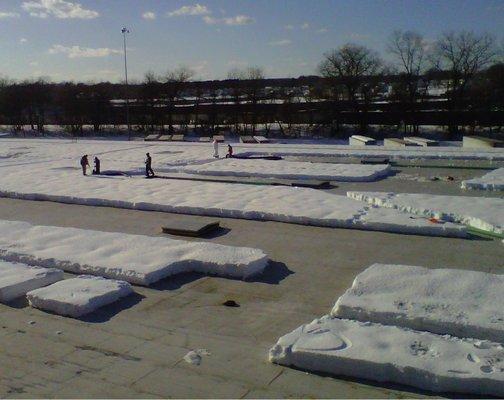 Snow and ice removal from roofs - Adler Industrial Services. Serving the East Coast