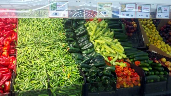 lots, and lots, and lots of peppers.