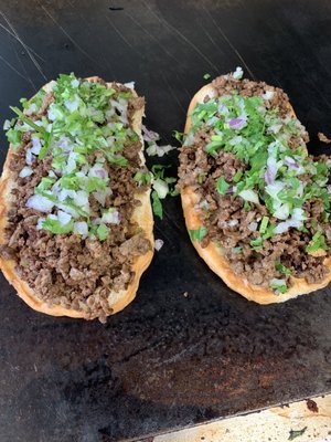 Steak torta. (Taco style)