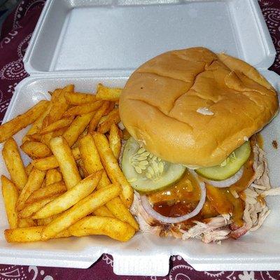 Pulled Pork and Fries