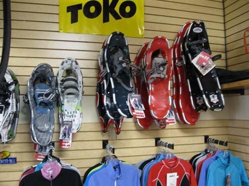 Snowshoes and snowshoe rentals