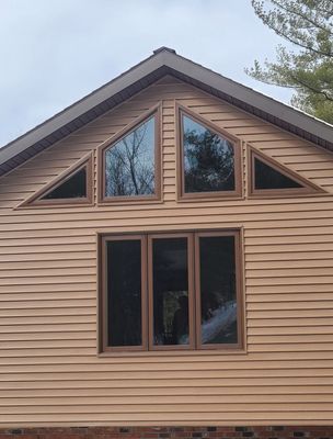 Custom specialty window and triple casement installation