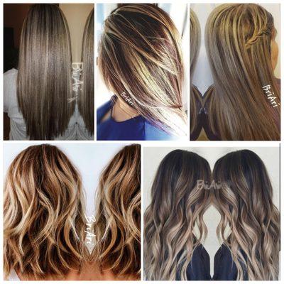 hair color, highlights , balayage