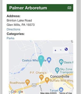 Palmer Arboretum