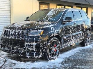 SRT 8 getting its first bath after its wrap