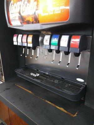 Coke products on the fountain