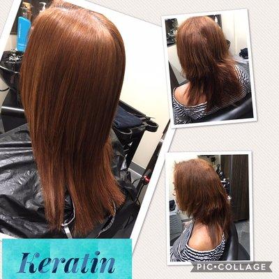 Keratin treatment for frizzy unruly hair!