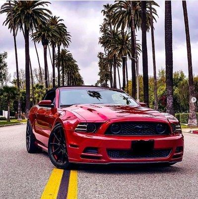 Red Mustang Detailed