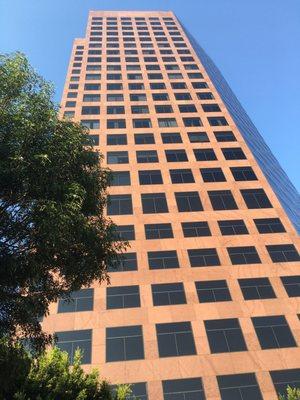 Exterior of Wilshire Landmark One office tower in Brentwood