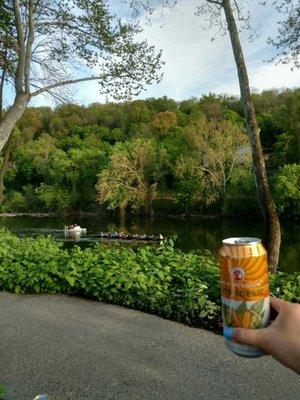 Beer by the river