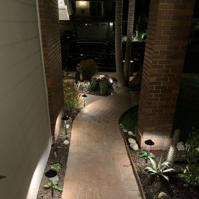 Top Notch Delight Path Light Front Yard Landscape Mission Viejo, CA