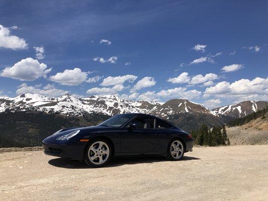 One of our vehicles up in the gorgeous Colorado mountains.