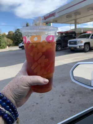 This is an ice coffee with chewy ice.