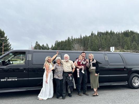 Limo at resort