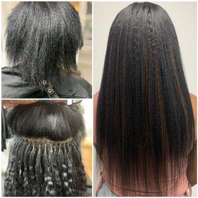 Fusion hair extensions