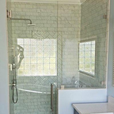 Frameless Heavy Glass Shower Enclosure