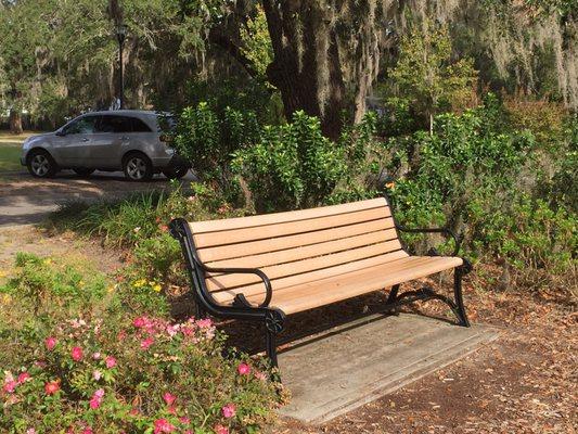 Benches to relax on and contemplate the day.