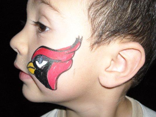 Face painting can include your favorite sports team!