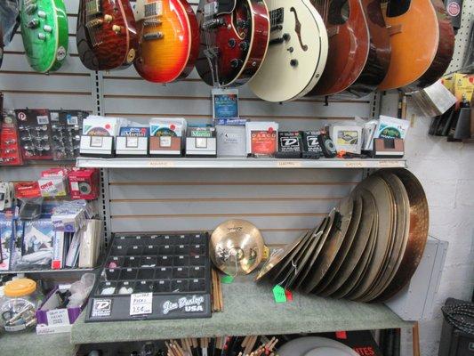 Cymbals, sticks and more