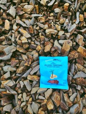 Going on a hike? Don't forget to protein up on our Island Teriyaki Pork jerky - You're going to need it!