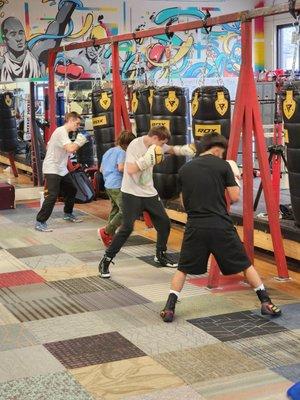 The Boxing Academy class for teens