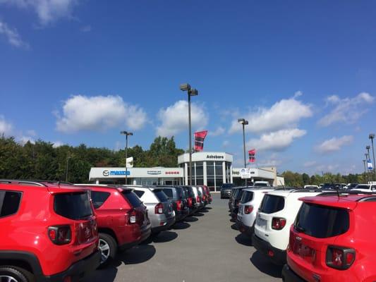 Asheboro CDJR Dealership Lot