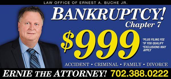 Chapter 7 Bankruptcy - Law Office of Ernest A Buche Jr