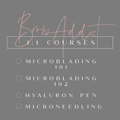 Courses offered at The Fountain Club by @browaddict