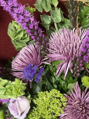 Flowers at the service