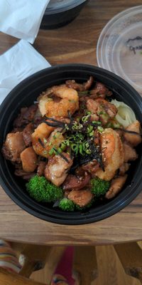 Chicken shrimp bowl