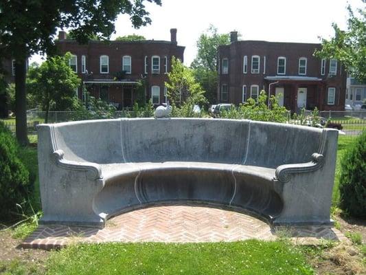 Bench in the garden.