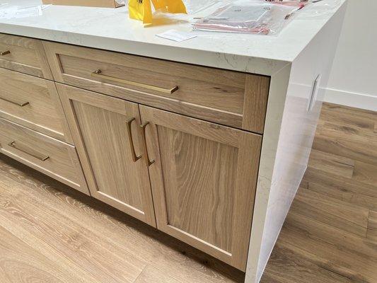 White oak cabinetry