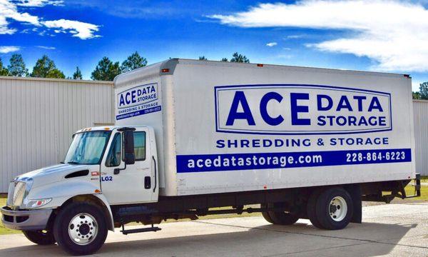 Shred truck on a beautiful day!