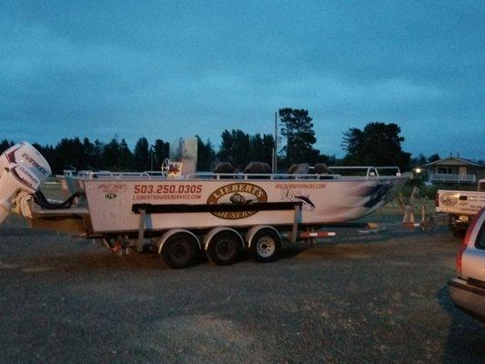 The boat we went out on.